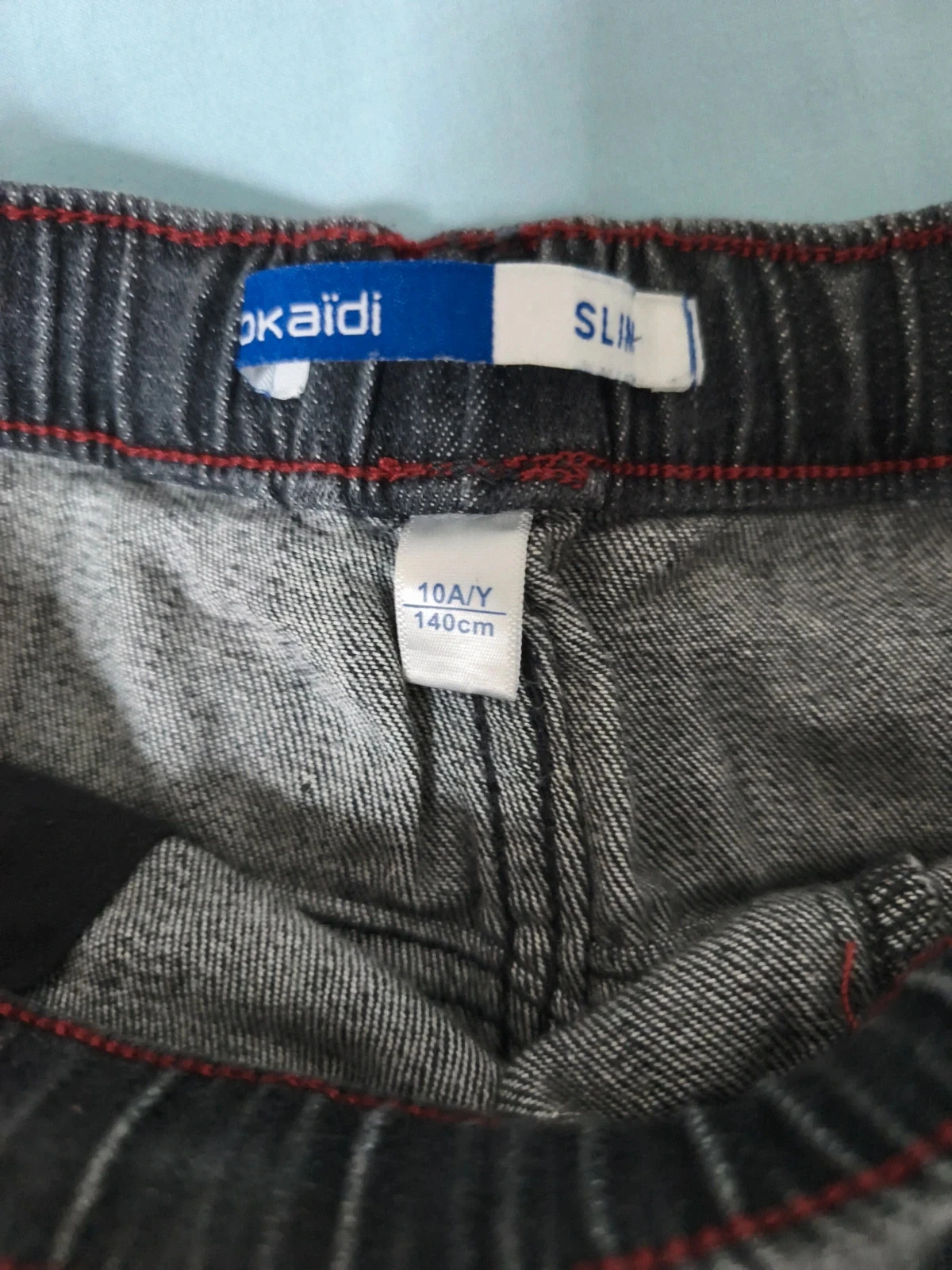 Zwarte Okaïdi-jeans met elastische taille – photo 2